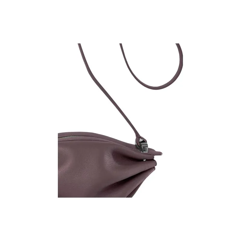 BONASTRE Soft Leather Crossbody Bag, Shoulder Bag Women's Burgundy Color-3