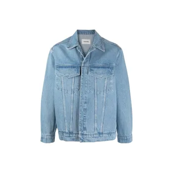 NANUSHKA Denim Jackets Men Blue