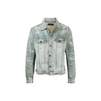 AMIRI Denim Jackets Men Blue