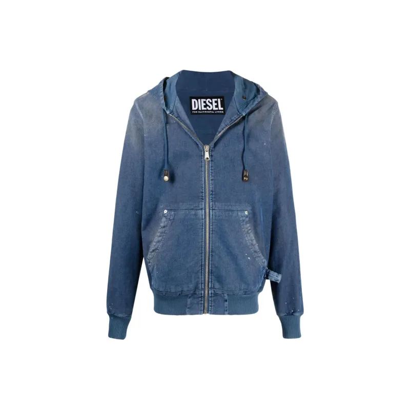 DIESEL Denim Jackets Men Blue-0