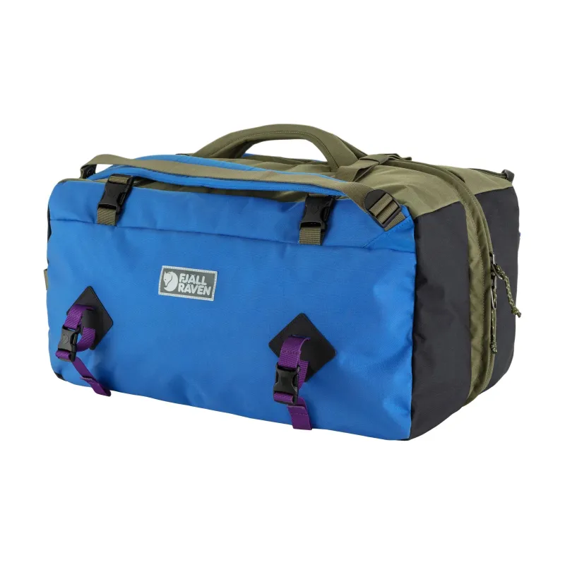 Fjallraven Recycled Nylon Travel Bag 45L Unisex Blue & Green-2