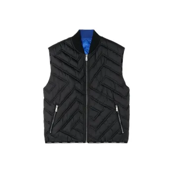 VERSACE Greca Quilted Zip up Gilet