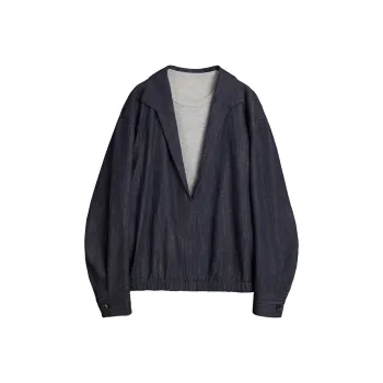 Dupu Contracted Sweatshirt Men's Blue