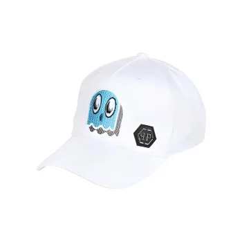 PHILIPP PLEIN Cotton Baseball Caps Men's White