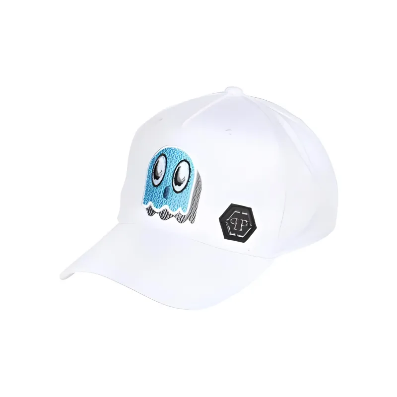 PHILIPP PLEIN Cotton Baseball Caps Men's White-0