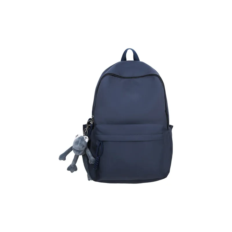 OUZIHUANG Nylon Backpack Unisex Black/Light Gray/Red/Dark Blue/Light Green-11
