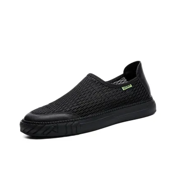 FAPAI Abrasion Resistant Low Top Casual Shoes Men's Black