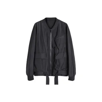 HUANXIANGZHE Jackets Unisex Black