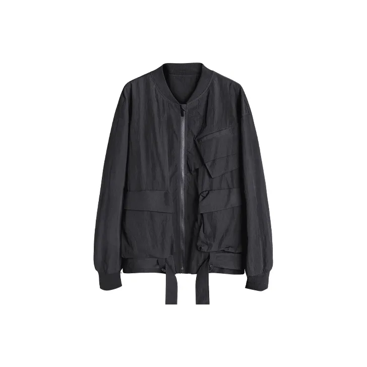 HUANXIANGZHE Jackets Unisex Black-0