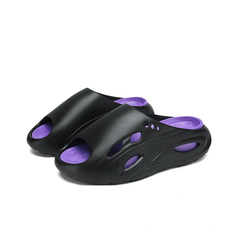 FCMM Cut Out Quiet Slip Resistant Massage Slide Slippers Men's-2