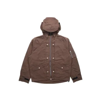 GRAILZ Windbreaker Jackets Men Dark Brown