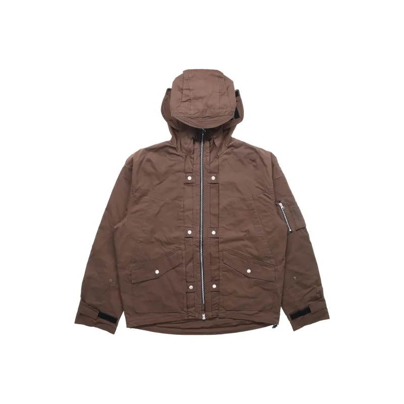 GRAILZ Windbreaker Jackets Men Dark Brown-0
