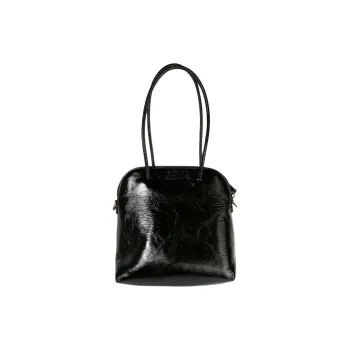 UMA WANG Calfskin Handbag Small Size Women's Black & Mustard