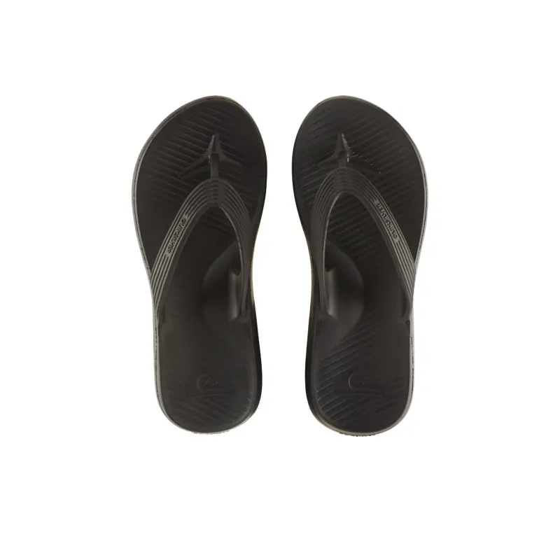 Quiksilver Abrasion Resistant Flip Flops Men's Black-3