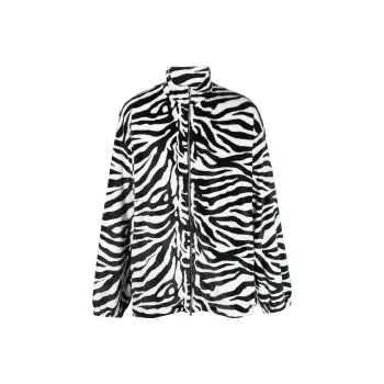 Vetements Fleece Zip Up Jacket