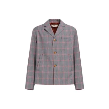 MARNI Checked Single-breasted Blazer