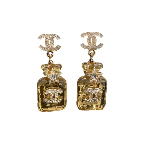 CHANEL Earrings Women's Orange