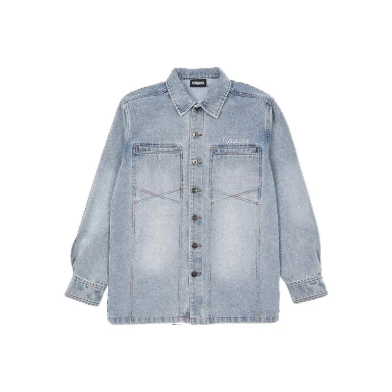 PLEASURES Mentor Denim Work Jacket-0