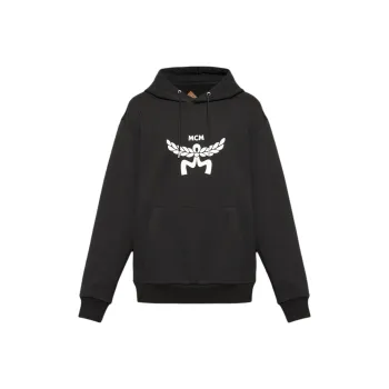 MCM Logo Printed Drawstring Hoodie