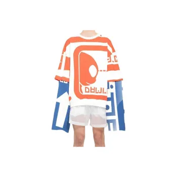 WALTER VAN BEIRENDONCK T-Shirt Men's Blue Red