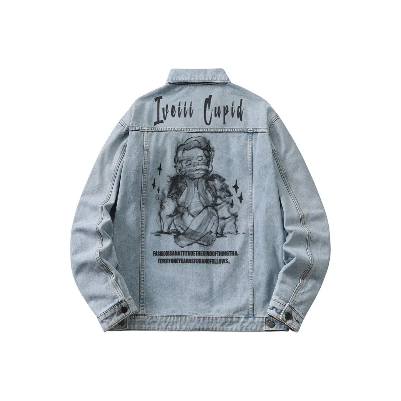 IVEIII Loose Fit Denim Jacket Unisex-6