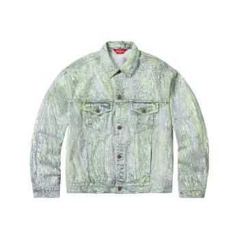 Supreme Crackle Denim Trucker Jacket