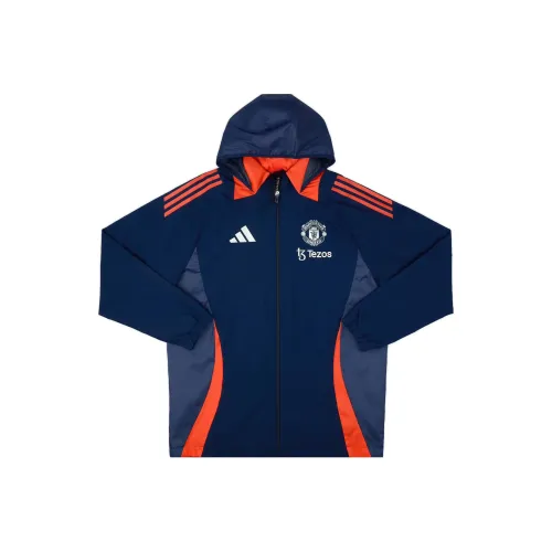 Adidas Manchester United 2024 25 All Weather product jacket Men's Dark Blue