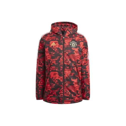 Adidas MANCHESTER UNITED THEATRE OF DREAMS Puffer Jackets Men Natural Red