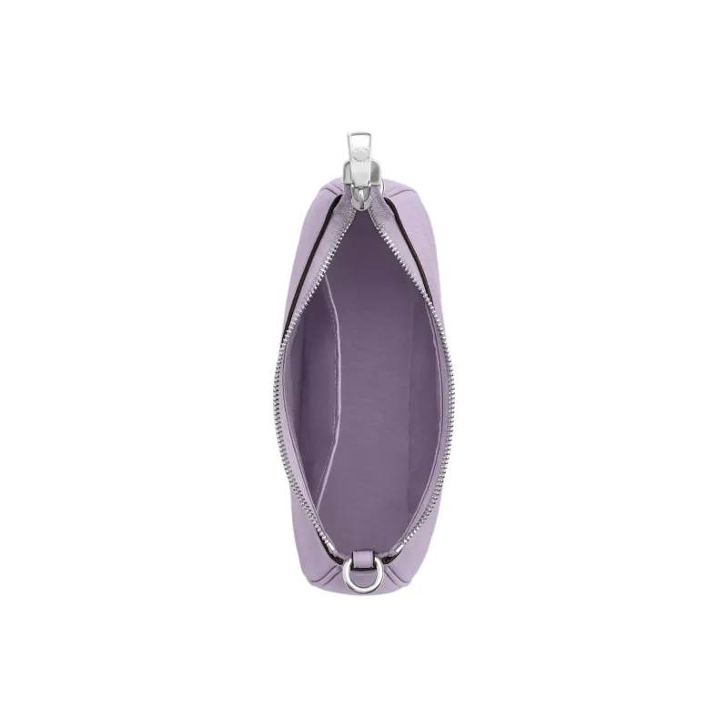 COACH Teri Pebble Leather Shoulder Bag, Crossbody Bag, Handbag Medium Size Women's Purple-2