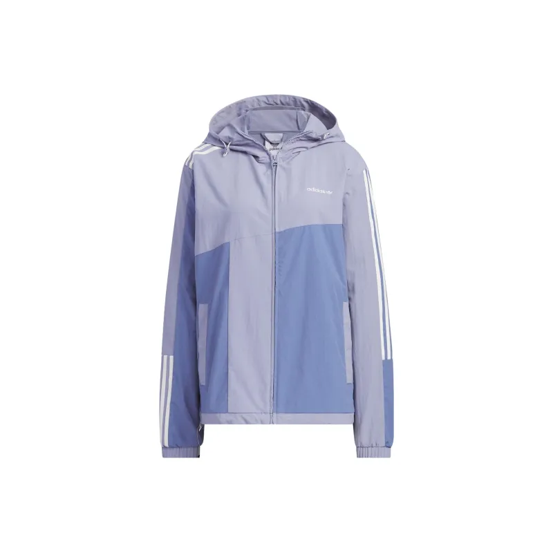 Adidas Originals Classic Three-stripe Series Jacket Unisex Ash Violet-0