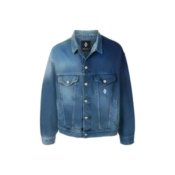 Marcelo Burlon Denim Jackets Men Blue