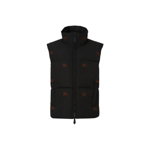 Burberry Embroidered Ekd Nylon Puffer Gilet