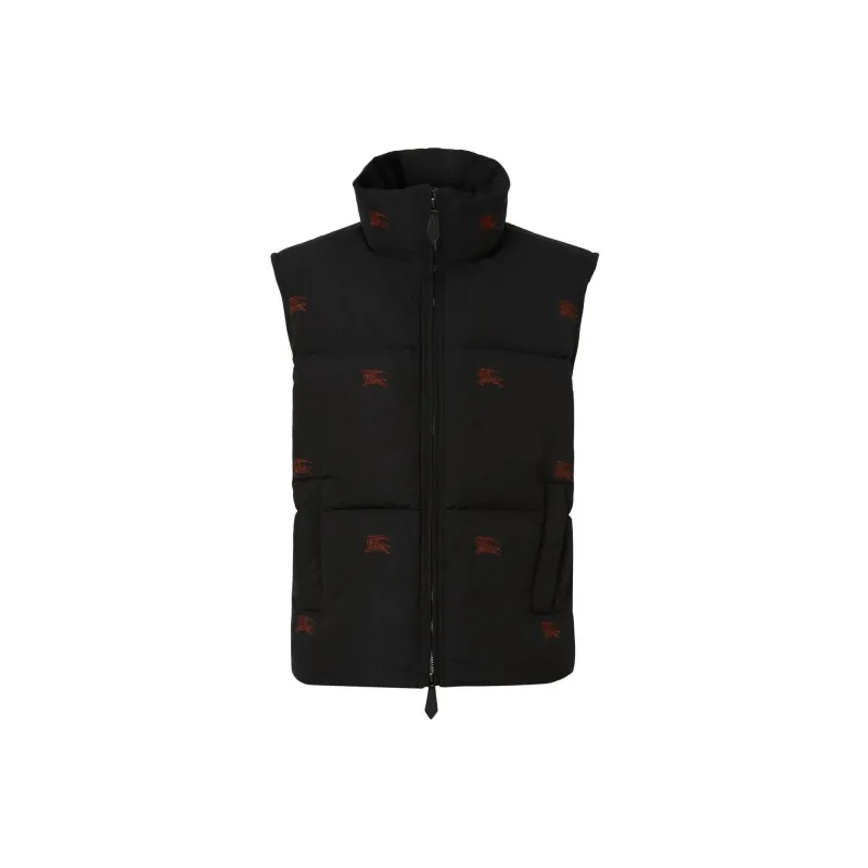 Burberry Embroidered Ekd Nylon Puffer Gilet-0