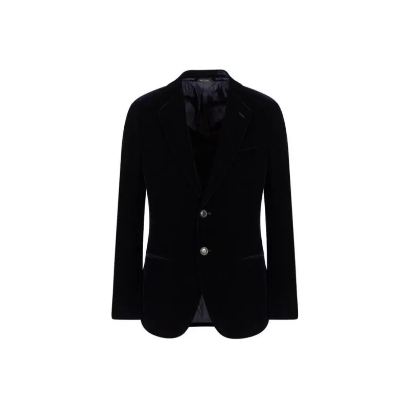 GIORGIO ARMANI Icon George Line Single breasted Stretch velvet Jacket-0