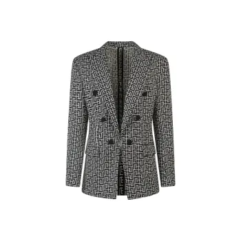 BALMAIN Business Suits Men Black/White