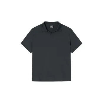 New Balance FROZENSEMI OVER FIT OPEN CARAT Polo Shirt Men's 60 Charcoal