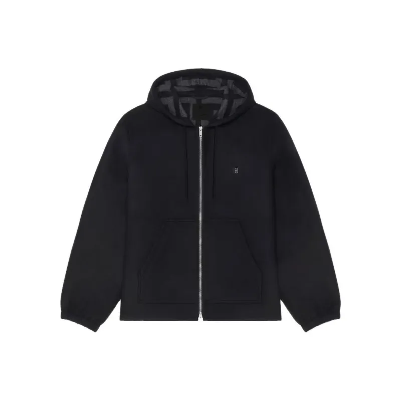 Givenchy 4G Pattern Zipped Hoodie-0