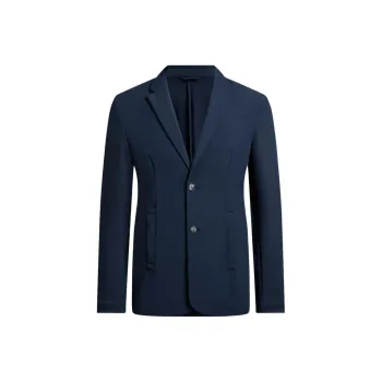 EMPORIO ARMANI Single breasted Padded Wool Blazer