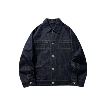 WILD LEADER Jackets Coats Unisex Denim Blue