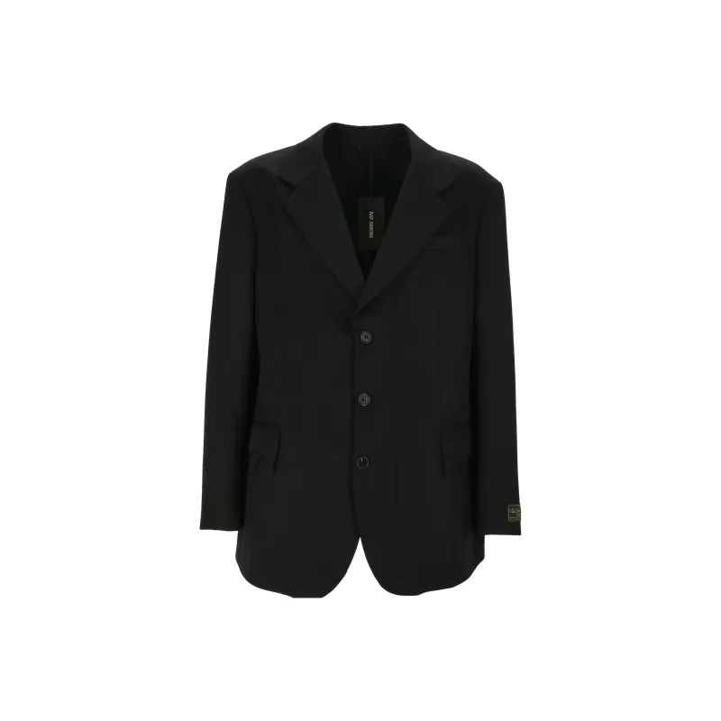 RAF SIMONS Jagged pocket Single breasted Blazer-0