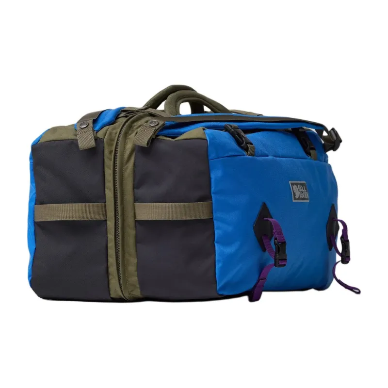 Fjallraven Recycled Nylon Travel Bag 45L Unisex Blue & Green-3