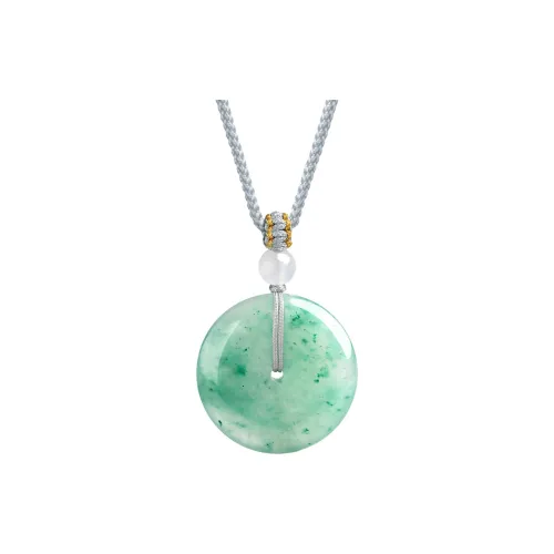 D.Get Natural African Emerald Jade Necklaces Unisex