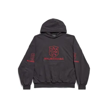 Balenciaga Logo Embroidered Hoodie