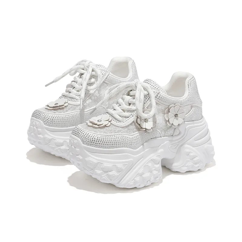 CARDANRO Small sized Sky Vegetables Low Top Chunky Sneakers Women's-2