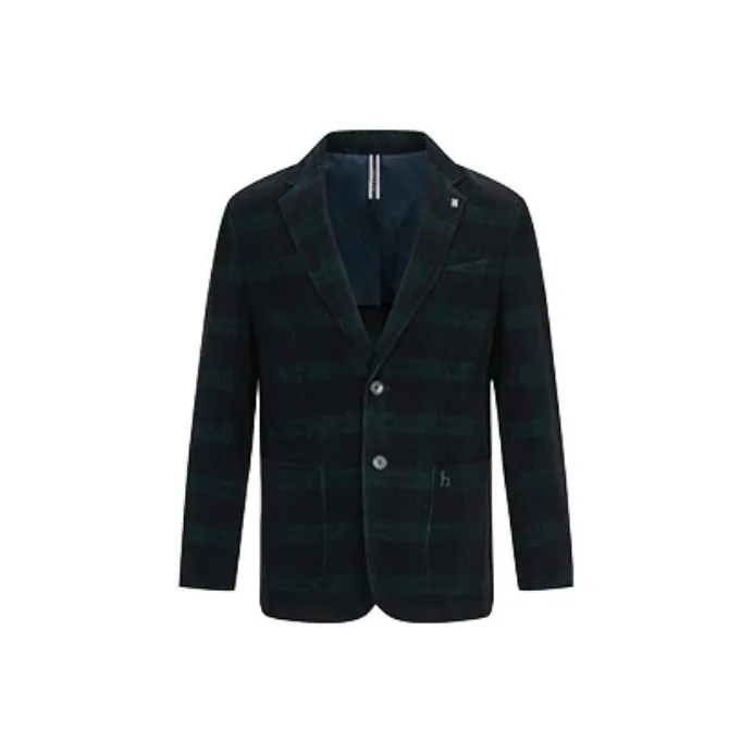 HAZZYS Business Suits Men Dark Green-0