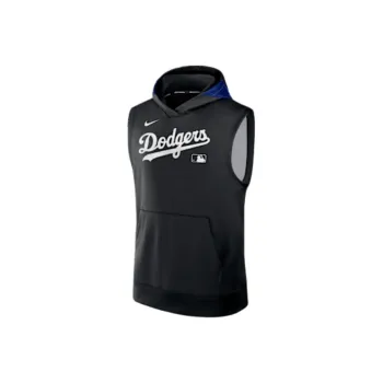 Nike Los Angeles Dodgers Authentic Collection Men's Nike Dri FIT Mlb Sleeveless Pullover Hoodie