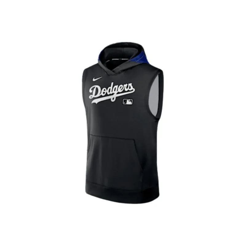 Nike Los Angeles Dodgers Authentic Collection Men's Nike Dri FIT Mlb Sleeveless Pullover Hoodie-0