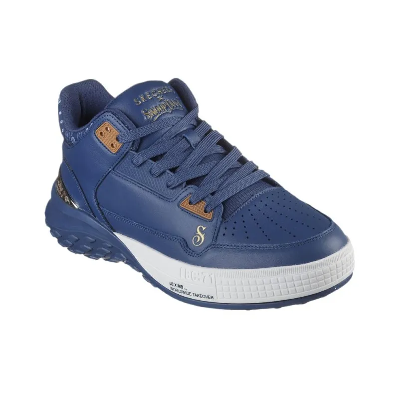 SNOOP DOGG x Skechers Mid Top Running Shoes Men's Blue-2