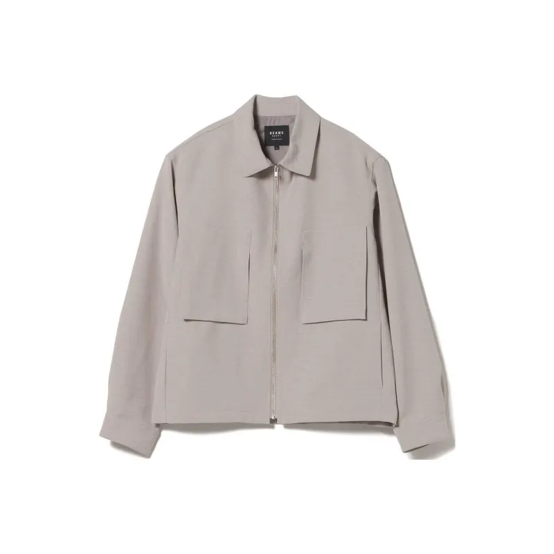 Beams Jackets Men Gray Beige-0