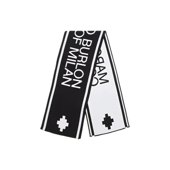 Marcelo Burlon Knit Scarves Unisex Black White